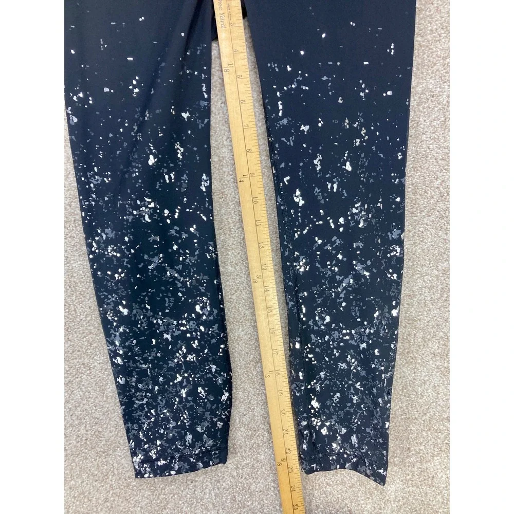 Lululemon Speed Wunder Mid Rise Crop Leggings Womens 8 Black Yoga Sports Pull On
